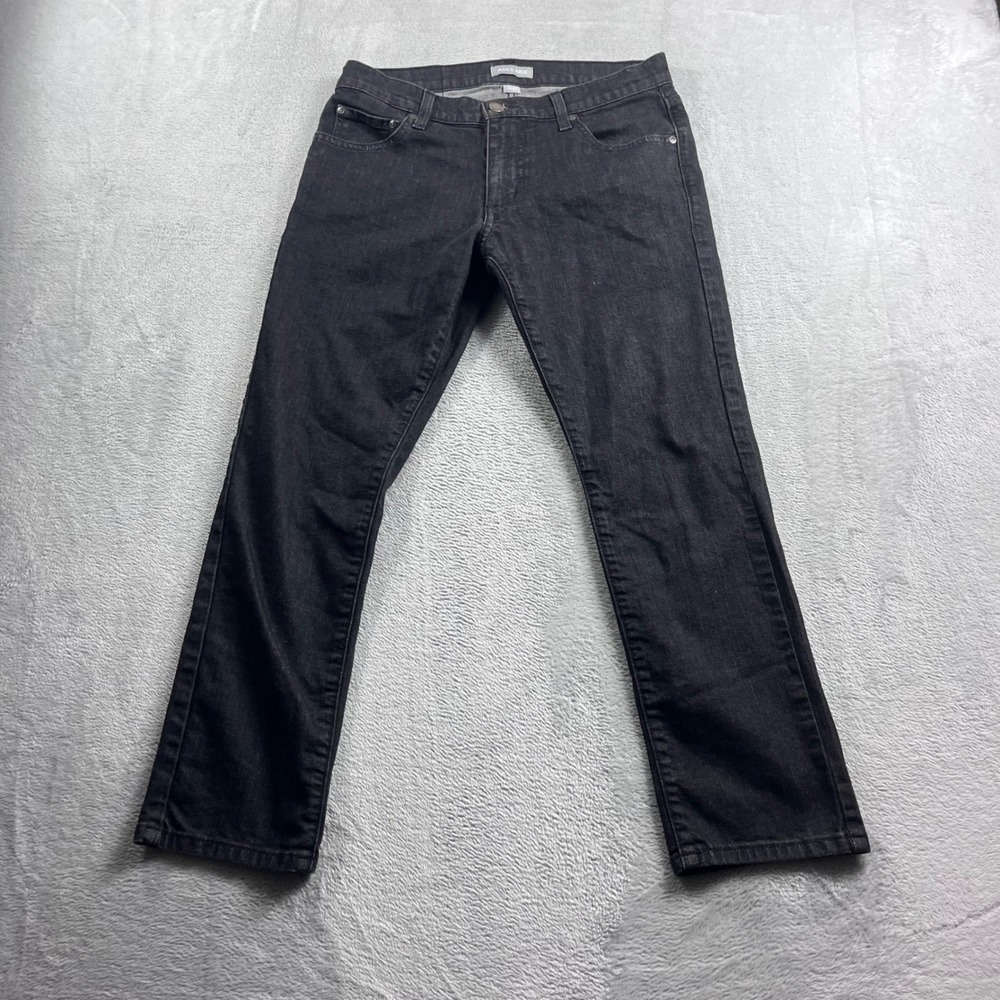 Ash & Erie Mens Essential‎ Slim Fit Jeans Charcoal Black 29x27 Short Inseam
